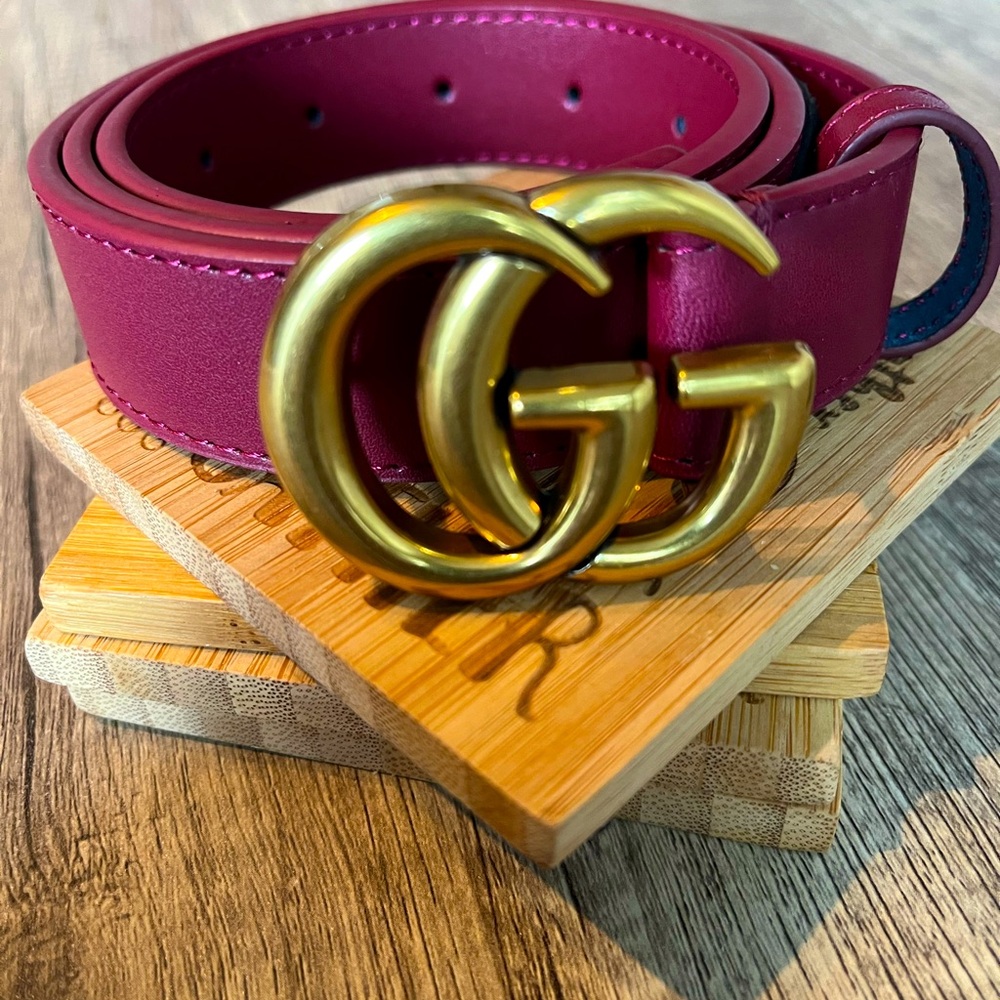 Gucci Marmont Thin Belt Bronze Buckle